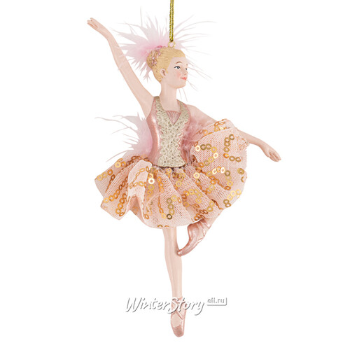 Елочная игрушка Балерина Жюлиет - Rose Paradi 17 см, подвеска Kurts Adler