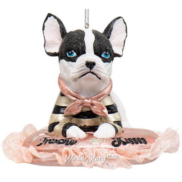 Елочная игрушка Бульдог Уильям 6 см Kurts Adler