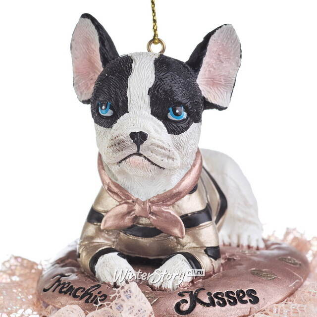 Елочная игрушка Бульдог Уильям 6 см Kurts Adler (Куртс Адлер)