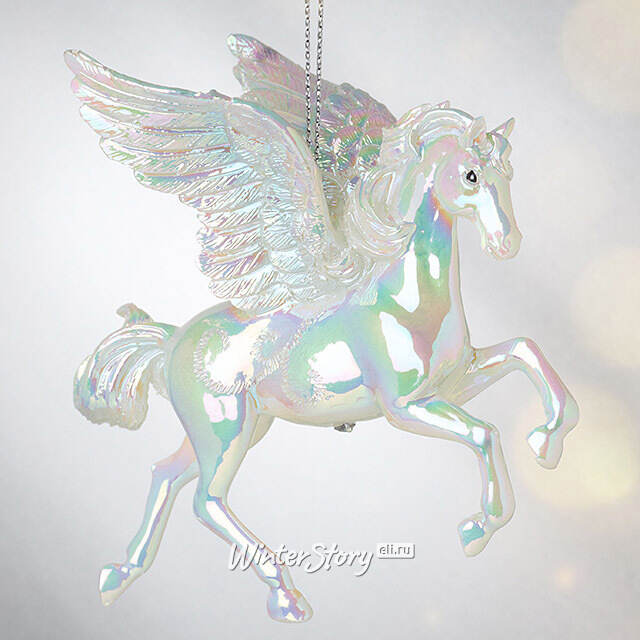 Елочная игрушка Пегас Сапфир из Долины Дхавии - Precioze Opale 10 см, подвеска Kurts Adler