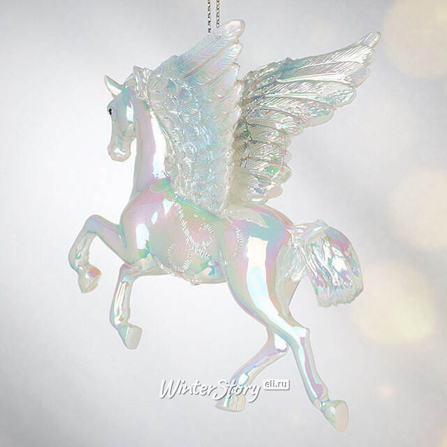 Елочная игрушка Пегас Сапфир из Долины Дхавии - Precioze Opale 10 см, подвеска Kurts Adler