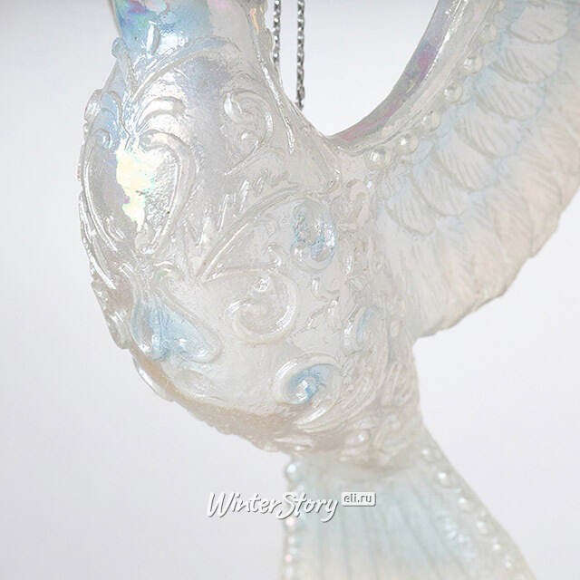 Елочная игрушка Почтовый Голубь - Precioze Opale 10 см, подвеска Kurts Adler