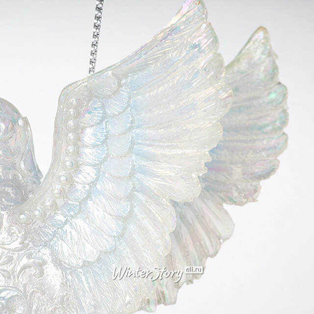 Елочная игрушка Почтовый Голубь - Precioze Opale 10 см, подвеска Kurts Adler