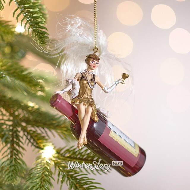 Елочная игрушка Леди Катрисса - Cabaret Style 8 см, подвеска Kurts Adler