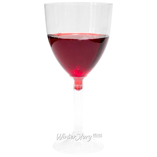 Одноразовые бокалы для вина Классик 200 мл 20 шт Снегурочка