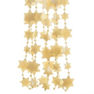 Бусы пластиковые Звезды 270 см кремовые Kaemingk фото 1