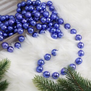 Бусы на елку Гигант 2 см*270 см синие, пластиковые Kaemingk/Winter Deco фото 1