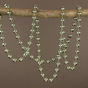 Бусы на елку Гигант 2 см*270 см луговой зеленый, пластиковые Kaemingk фото 2