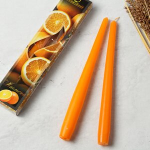 Античные ароматические свечи Апельсин 24.5 см, 2 шт Омский Свечной фото 1
