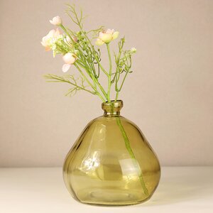 Стеклянная ваза Adagio 19 см желтая Koopman фото 2