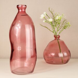 Стеклянная ваза-бутылка Adagio 36 см розовая Koopman фото 3