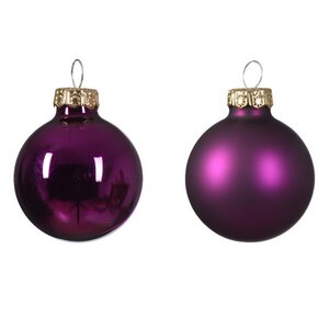 Набор стеклянных шаров 3.5 см royal purple mix, 16 шт Winter Deco фото 2