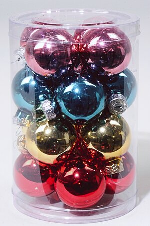 Коллекция стеклянных шаров Рождественские Сны 3.5 см, 16 шт Kaemingk фото 1