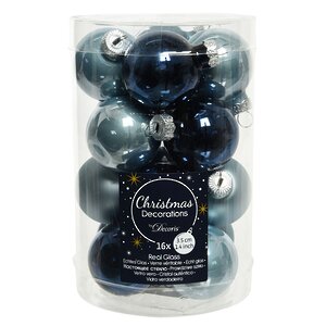 Коллекция стеклянных шаров Misty Night 3.5 см, 16 шт Kaemingk фото 1