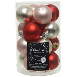 Коллекция стеклянных шаров Made with love 3.5 см, 16 шт, матовые