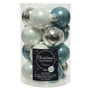 Коллекция стеклянных шаров Winter Joy 3.5 см, 16 шт Winter Deco фото 1