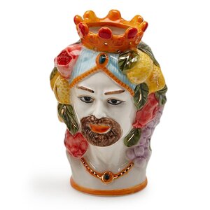 Сицилийская ваза Голова Мавра - Сарацинский Купец 15 см EDG фото 1