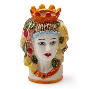 Сицилийская ваза Голова Мавра - Синьорина Изабелла 15 см EDG фото 1