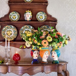 Сицилийская ваза Testa di Moro - Фруктовая Королева 22 см EDG фото 3