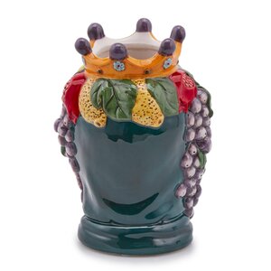 Сицилийская ваза Testa di Moro - Фруктовая Королева 22 см EDG фото 2