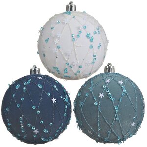 Набор елочных шаров Frozen Sparkle 8 см, 12 шт, пластик Kaemingk фото 2