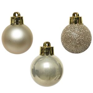 Набор пластиковых шаров Блеск 3 см перламутровый, 14 шт Winter Deco фото 3