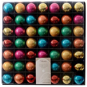 Коллекция пластиковых шаров Petit Briller - Монпасье 3 см, 49 шт Kaemingk фото 1