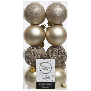 Набор пластиковых шаров Анданте 6 см перламутровый, 16 шт Kaemingk/Winter Deco фото 2