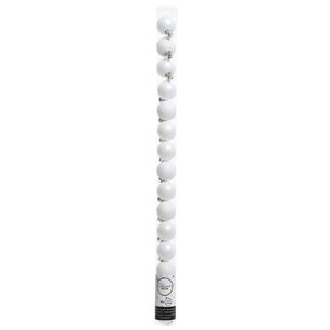 Набор пластиковых шаров Блеск 3 см белый, 15 шт Kaemingk/Winter Deco фото 3