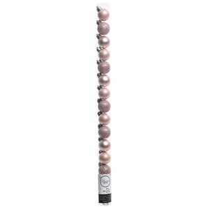 Набор пластиковых шаров Блеск 3 см розовый бутон, 15 шт Kaemingk/Winter Deco фото 2