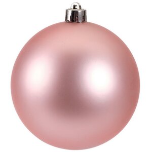 Набор пластиковых шаров Розовый Бутон 10 см, 4 шт, mix Kaemingk/Winter Deco фото 3