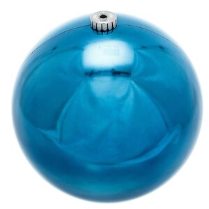Пластиковый шар 20 см бирюзовый Kaemingk/Winter Deco фото 1