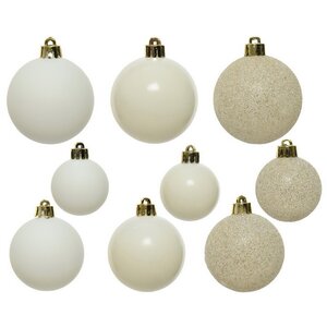 Набор пластиковых шаров Luminous - Молочный, 4-6 см, 30 шт Kaemingk/Winter Deco фото 5