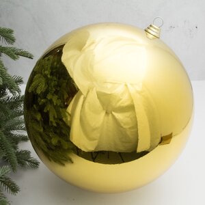 Пластиковый шар 40 см золотой глянцевый Kaemingk фото 1