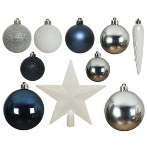 Набор елочных шаров с верхушкой Felicity - Полярная Ночь, 33 предмета Winter Deco фото 3