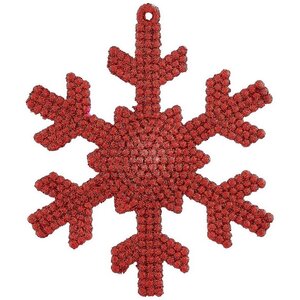 Набор елочных игрушек Новогодняя Сказка 8-12 см, 25 шт, красный с белым, пластик Kaemingk фото 9