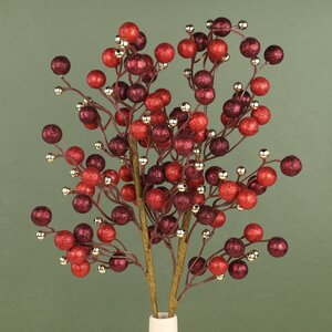Декоративная ветка с ягодами Эннис: Канун Рождества 60 см Winter Deco фото 3