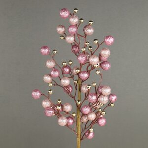 Декоративная ветка с ягодами Эннис: Розовые Облака 60 см Winter Deco фото 1