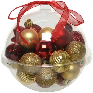 Набор елочных мини-украшений Christmas Gift: Золотая осень, 30 шт, пластик Kaemingk фото 2