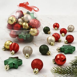 Набор елочных мини-украшений Christmas Gift: Канун Рождества, 30 шт, пластик Kaemingk фото 1