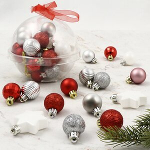 Набор елочных мини-украшений Christmas Gift: Зимняя ягода, 30 шт, пластик Kaemingk фото 1