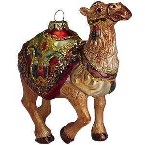 Елочная игрушка Верблюд 12 см, стекло, подвеска Holiday Classics фото 1