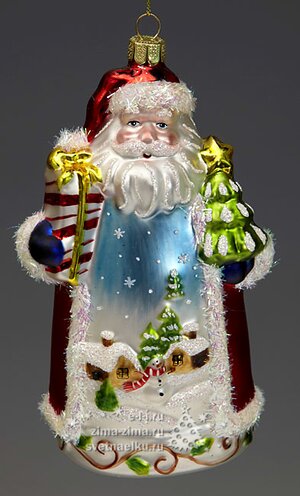 Дед Мороз с подарками, 15см