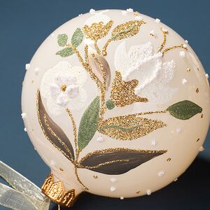 Набор стеклянных шаров Pamphili Bianca 8 см, 6 шт Kaemingk фото 4