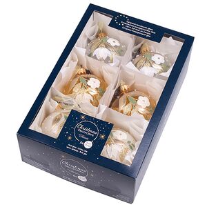 Набор стеклянных шаров Pamphili Bianca 8 см, 6 шт Kaemingk фото 3