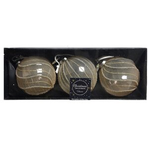 Набор стеклянных шаров Карамельная Нежность 8 см, 3 шт Kaemingk фото 2