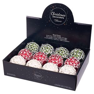 Набор стеклянных шаров Цветочная Симфония 8 см, 12 шт Kaemingk фото 5