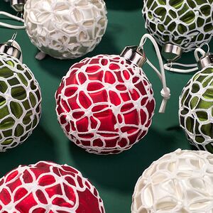 Набор стеклянных шаров Цветочная Симфония 8 см, 12 шт Kaemingk фото 3