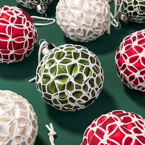 Набор стеклянных шаров Цветочная Симфония 8 см, 12 шт Kaemingk фото 4