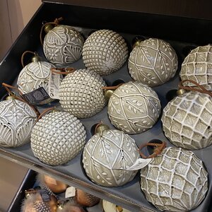 Набор винтажных елочных шаров Умбрия 8 см, 7 шт, стекло уцененный Kaemingk фото 2